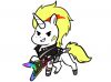 80s Rocker Unicorn for Tyler Kraha