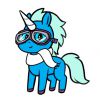 Tracy (Sky Blue Aviator Unicorn)